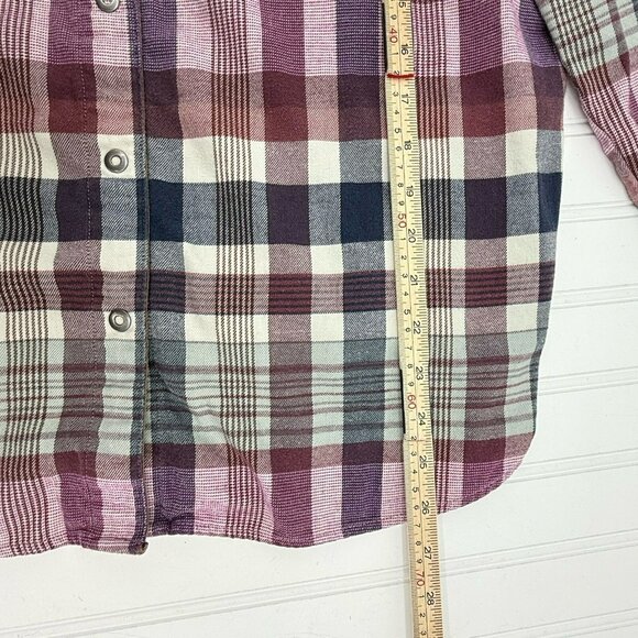 Kuhl Tess Flannel Button Front Shirt Longsleeve Plaid Western in‎ Deep Blush L - Picture 6 of 8